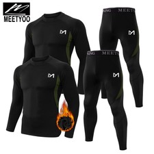 4Stück Herren Active Funktionsunterwäsche Set Skiunterwäsche Thermounterwäsche