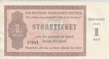 AV-VD DDR 1966 1 MDN Mark Storeticket Völkerfreundschaft Fritz Heckert RAR 07843