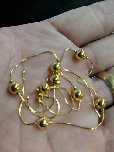 Schrott gold perlen - 14,