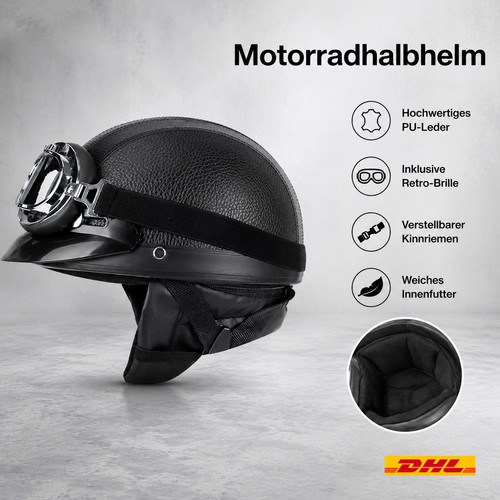 Motorradhelm halbschalen helm - motorradhelm,