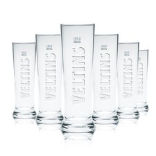 6x Veltins Glas 0,25l Bier Gläser Pokal Stange Becher Eiche Gastro Pils Brauerei