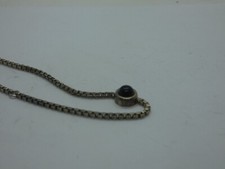 16040/ Altes feines Armand Silber 925 FS + lila Stein  Länge ca. 16,5 - 18,0 cm