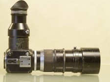 Leitz Leica Visoflex PLOOT 2831 mit 5fach Lupe + Hektor 13,5cm + Telyt 20cm