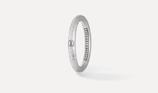 Buddha to Buddha Ring DUNIA HAMMERED MATT SILBER GRÖSSE 18  57 58