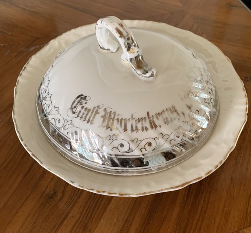 Runde butterdose mit deckel - butterdose,