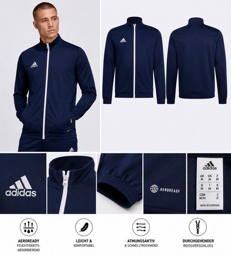 Adidas herren trainingsjacke - adidas,