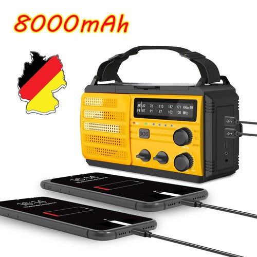 Solar radio 8000 mah - radio, fm