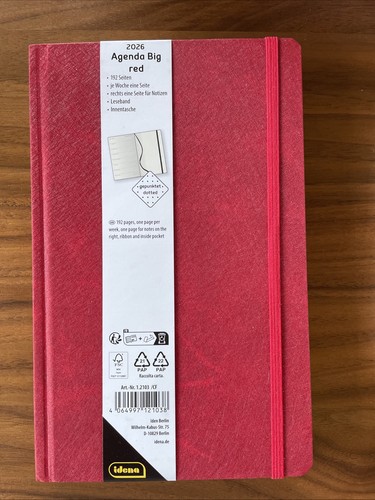 Kalender agenda big - agenda, red