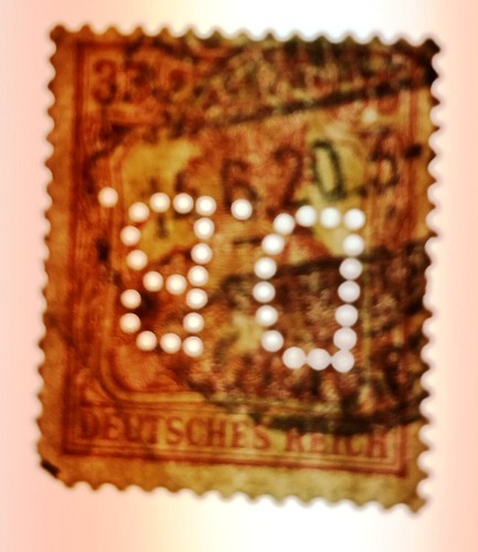 Briefmarke deutsches reich - briefmarke,