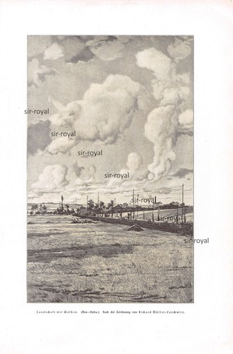 Landschaft mit wolken - mit,
