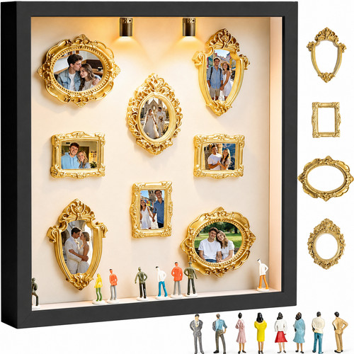 Mini museum silhouette box diy - museum,