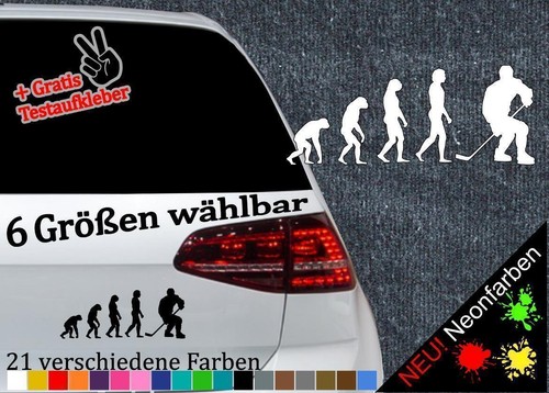 Eishockey evolution aufkleber - eishockey,