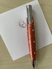 ONLINE Kugelschreiber Crystal Style Strasssteine orange schwarz graviert Ehrung