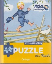 Michel aus Lönneberga. Puzzle im Buch. 100 Teile | Astrid Lindgren + Notizbuch