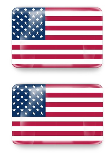 Gel aufkleber amerika - 2x,