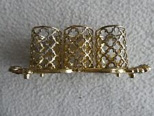 Lippenstifthalter vintage, Messing goldfarben