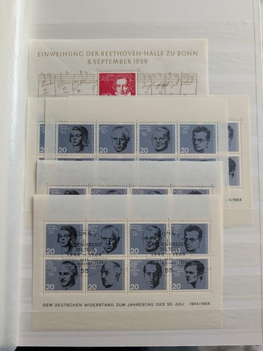 Bund block und - bund, kleinbogen