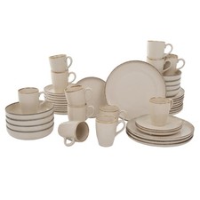 AMBITION Kombiservice für 12 Personen Tafelservice Set Craft Beige 48-teilig 