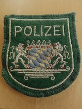 Ärmelabzeichen Polizei Bayern Jacke inaktuell mit Gebrauchsspuren
