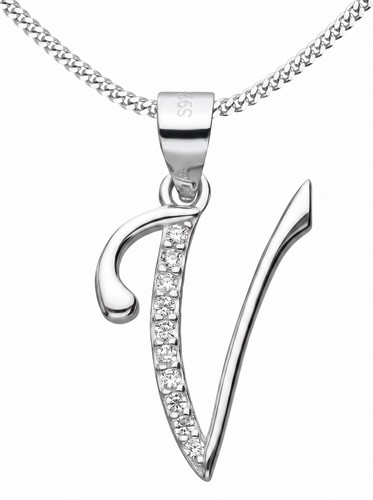 925 silber buchstaben kette - 925,
