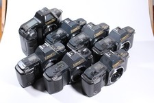 Konvolut mit 7 Canon Kameras, T90, T70, T50, defekt für Bastler