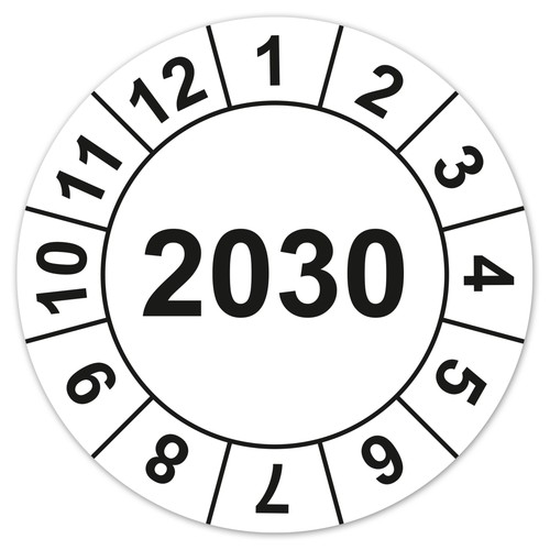 Jahresprüfplaketten 2030