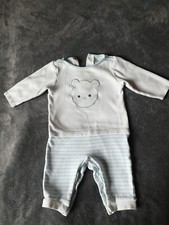 Baby Strampler von OBAIBI Gr. 63/74 9 Monate Farbe Weiß Blau 