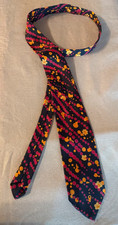 Krawatte 70er nizza blume - krawatte,