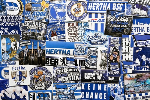Hertha bsc aufkleber kleber - hertha,