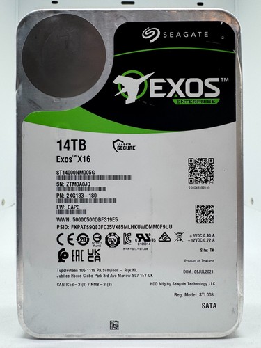 Seagate exos x16 - x16, st14000nm005g