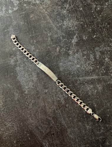 Panzerarmband mit gravurplatte - mit,