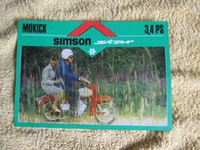 Simson Star SR 4-2/1 Mokick IFA Werbeblatt DDR 1970 Original wie Neu