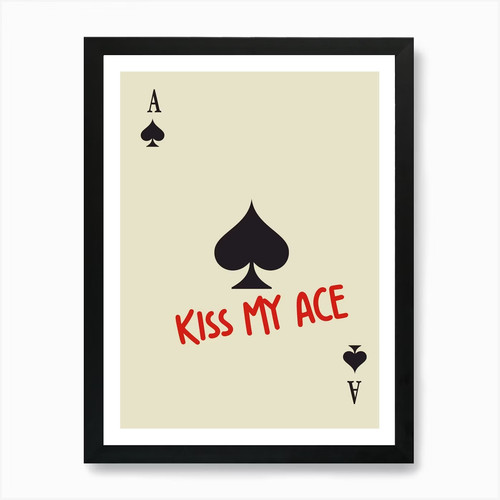 Kiss ace print card - my, art