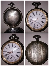 Taschenuhr Pocket Watch Silber