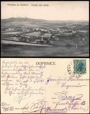 Postcard Seltschan Sedlčany Selčan Totale bei Pribram 1906
