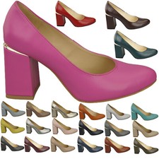 Damenschuhe Pumps Naturleder