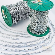 Stahlkette 2mm 3mm 4mm 5mm 6mm verzinkt Rundstahlkette Eisenkette