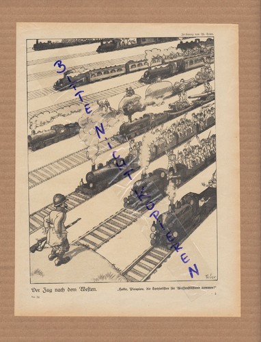 1917 zeichnung von - von, walter