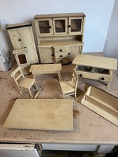 altes Möbelkonvolut für Puppenküche, Puppenhaus, Puppenstube handarbeit