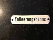 kleines Emaille-Schild Emailschild um 1930-1950