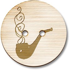 Holzknöpfe "Rauchpfeife" (BT028007)