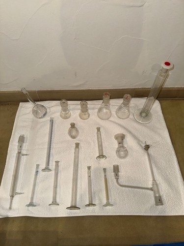 Laborglas konvolut aus - laborglas,