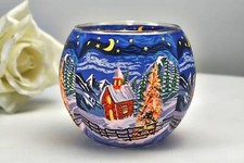 Leuchtglas 829 Silence Stille Zeit heilige Nacht Kerzenhalter Teelicht Windlicht