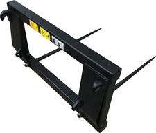 Ballengabel 2 Zinken, Euro-Aufnahme, Transportgabel, Strohgabel, Ballenspieß