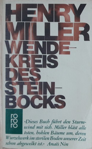 Henry miller wendekreis des - miller, |