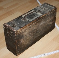 holz munition transport kiste mg gurt patronen kasten alt top militaria deko 2wk
