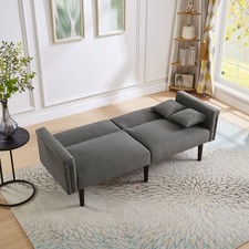 Schlafsofa 2 Sitzer Sofa mit Bettfunktion Klappsofa Couch Tagesbett Gästebett