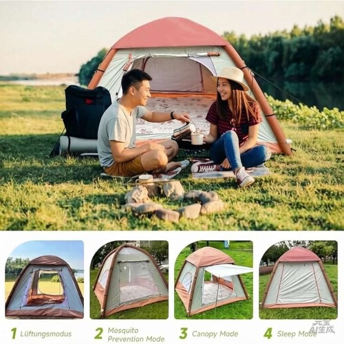 Air inflatable camping tent - inflatable,