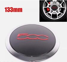 4XFür Fiat 500 Felgendeckel Nabenkappel Radkappe Blende rote Schrift 51939747.
