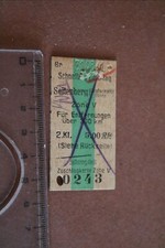 alte Fahrkarte - Schnellzugzuschlag  Seitenberg  Schlesien   30-40er Jahre ???